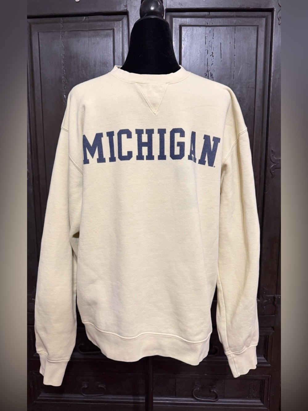 Big Cotton Michigan Wolverine Gold /Yellow Sweatshirt -Size Large